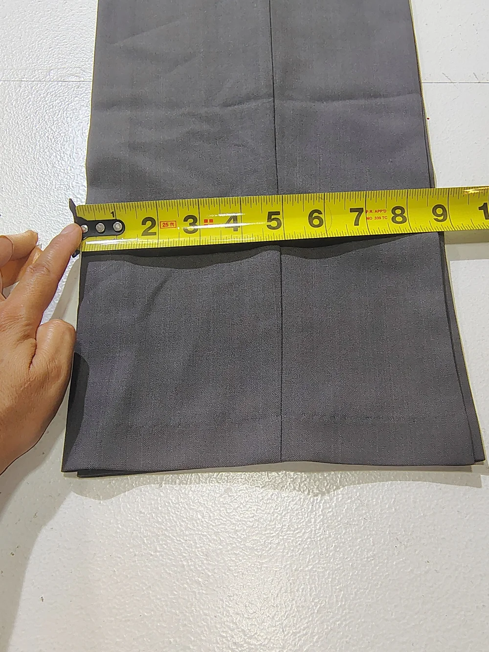 Haggar Premium Comfort  Slim Fit Dress Pants Hidden Comfort Waistband Gray 38x34